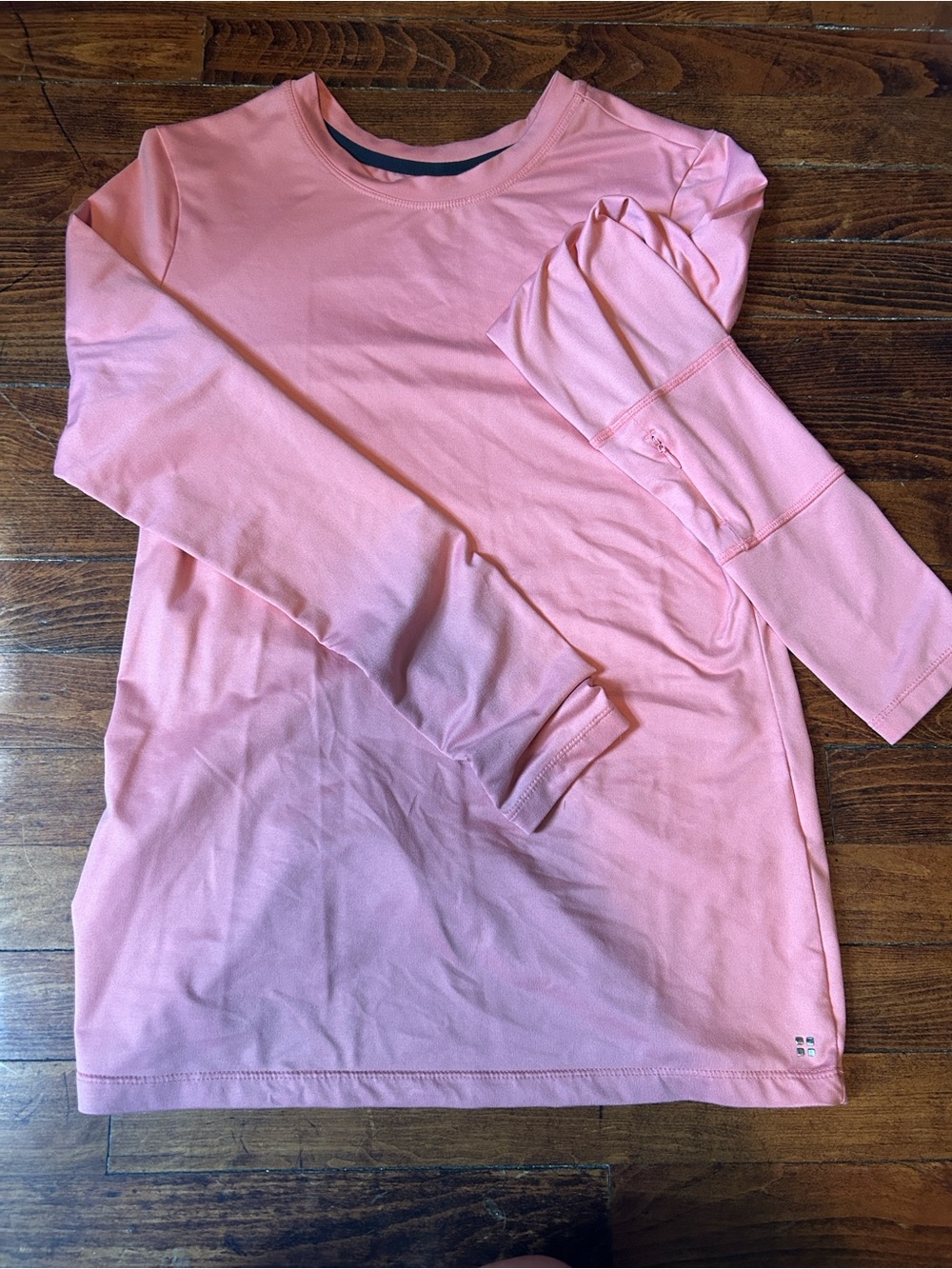 Peachy under scrubs